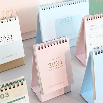 2022 Kalender Meja Karton Pencetakan Warna-warni Desktop Bulanan Kecil