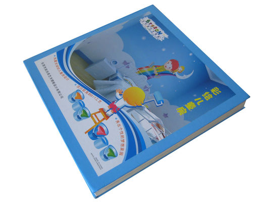 2.5mm Childrens Cardboard Books Kids Study Custom Tahan Lama Binding CMYK Pencetakan Warna Penuh