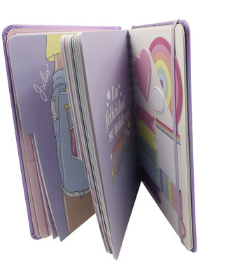 Custome Dicetak Hardcover PVC A5 Spiral Sketchbook Notepad 100GSM